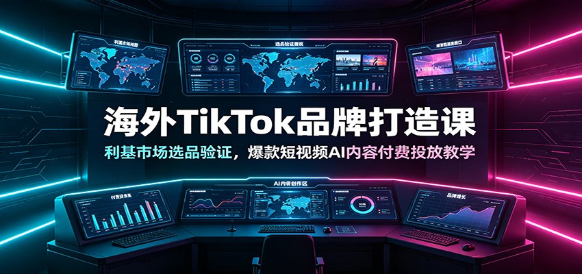 海外TikTok品牌打造课:利基市场选品验证,爆款短视频AI内容付费投放教学插图 海外TikTok品牌打造课:利基市场选品验证,爆款短视频AI内容付费投放教学插图