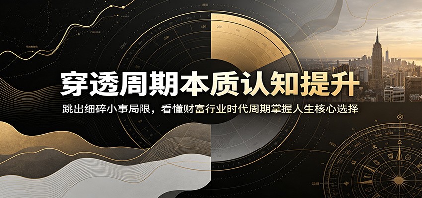 穿透周期本质认知提升:跳出细碎小事局限,看懂财富行业时代周期掌握人生核心选择插图 穿透周期本质认知提升:跳出细碎小事局限,看懂财富行业时代周期掌握人生核心选择插图