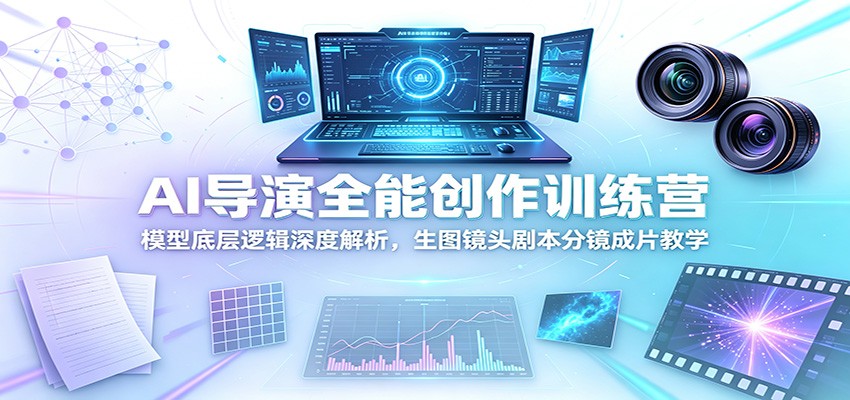 AI导演全能创作训练营:模型底层逻辑深度解析,生图镜头剧本分镜成片教学插图 AI导演全能创作训练营:模型底层逻辑深度解析,生图镜头剧本分镜成片教学插图