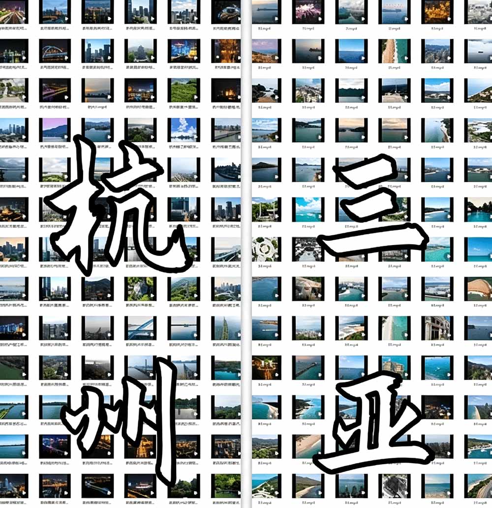 （19309期）热门全国旅游风景素材！4K全国旅游景点素材库，7250款素材，旅行达人城市航拍风景风光高清短视频插图3