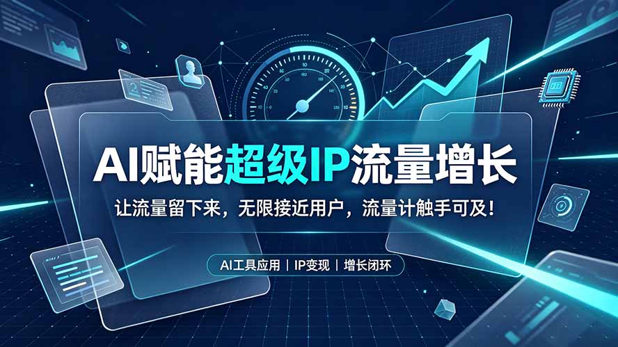 (19453期)AI赋能超级IP流量增长:让流量留下来,无限接近用户,流量计触手可及!插图 (19453期)AI赋能超级IP流量增长:让流量留下来,无限接近用户,流量计触手可及!插图