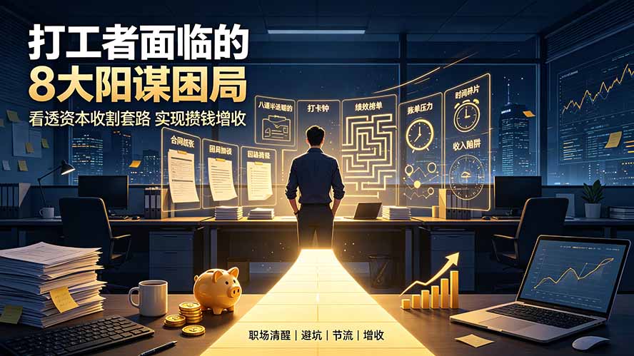 (19448期)付费文章:打工者面临的8大阳谋困局,看透资本收割套路实现攒钱增收插图 (19448期)付费文章:打工者面临的8大阳谋困局,看透资本收割套路实现攒钱增收插图
