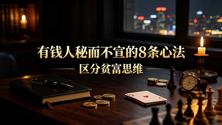 (19413期)付费文章:有钱人秘而不宣的8条心法|区分贫富思维插图 (19413期)付费文章:有钱人秘而不宣的8条心法|区分贫富思维插图