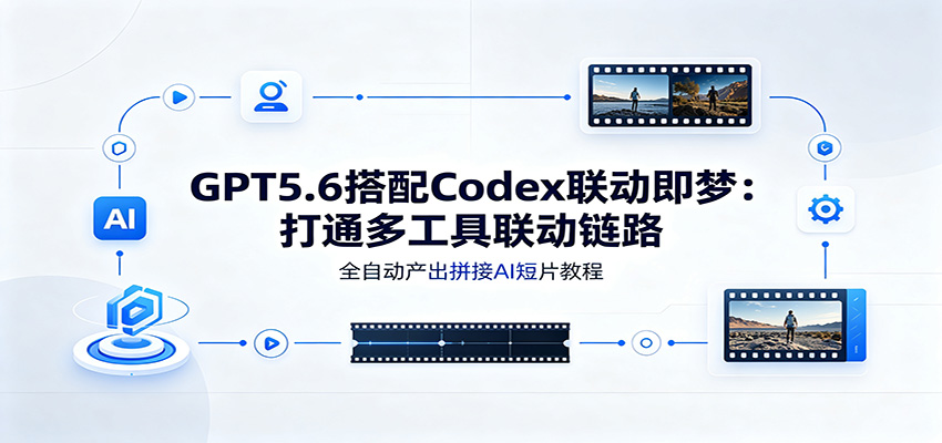 GPT5.6搭配Codex联动即梦:打通多工具联动链路,全自动产出拼接AI短片教程插图 GPT5.6搭配Codex联动即梦:打通多工具联动链路,全自动产出拼接AI短片教程插图