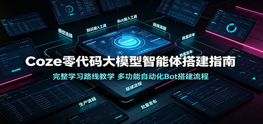 Coze零代码大模型智能体搭建指南:完整学习路线教学,多功能自动化Bot搭建流程插图 Coze零代码大模型智能体搭建指南:完整学习路线教学,多功能自动化Bot搭建流程插图