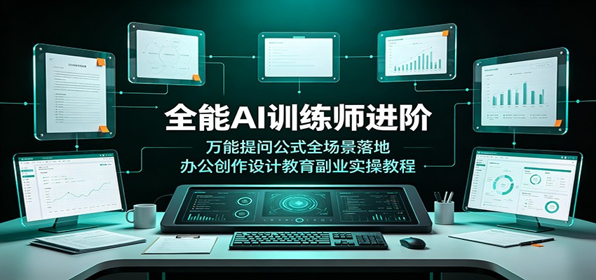 全能AI训练师进阶:万能提问公式全场景落地,办公创作设计教育副业实操教程插图 全能AI训练师进阶:万能提问公式全场景落地,办公创作设计教育副业实操教程插图