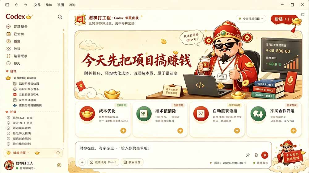 (19432期)闲鱼售卖99元的Codex皮肤包,GitHub 免费开源了!让你的codex变成精美界面 Codex Dream Skin插图3 (19432期)闲鱼售卖99元的Codex皮肤包,GitHub 免费开源了!让你的codex变成精美界面 Codex Dream Skin插图3