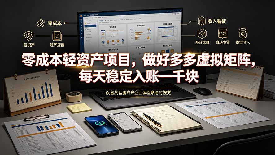 (19522期)零成本轻资产项目,做好多多虚拟矩阵,每天稳定入账一千块插图 (19522期)零成本轻资产项目,做好多多虚拟矩阵,每天稳定入账一千块插图
