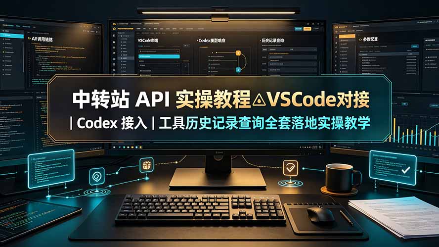 (19520期)中转站 API 实操教程△VSCode 对接|Codex 接入|工具历史记录查询全套落地实操教学插图 (19520期)中转站 API 实操教程△VSCode 对接|Codex 接入|工具历史记录查询全套落地实操教学插图