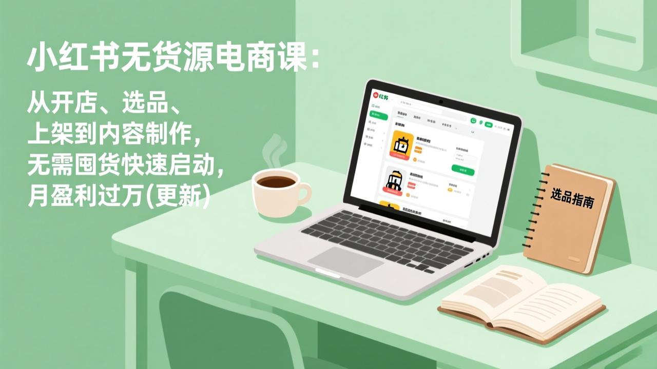 (19512期)小红书无货源电商课(7月更新):从开店、选品、上架到内容制作,无需囤货快速启动,月盈利过万插图 (19512期)小红书无货源电商课(7月更新):从开店、选品、上架到内容制作,无需囤货快速启动,月盈利过万插图