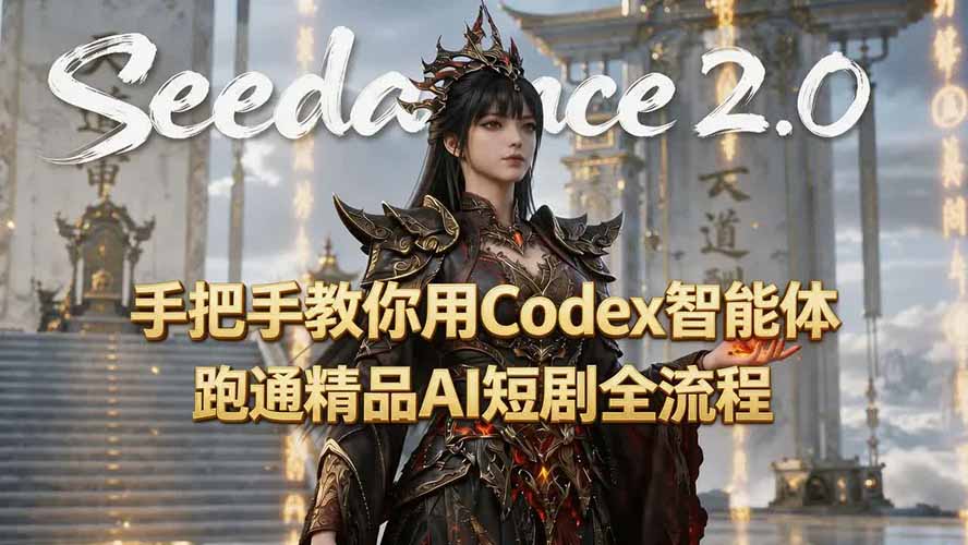 (19507期)手把手教你用Seedance2.0+Codex智能体跑通精品AI短剧全流程(附3种skill技能)插图 (19507期)手把手教你用Seedance2.0+Codex智能体跑通精品AI短剧全流程(附3种skill技能)插图