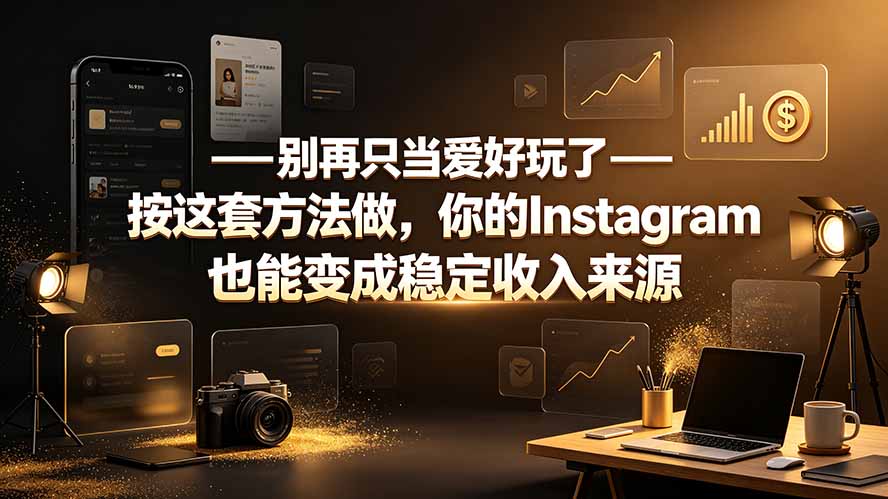 (19591期)别再只当爱好玩了——按这套方法做,你的Instagram也能变成稳定收入来源插图 (19591期)别再只当爱好玩了——按这套方法做,你的Instagram也能变成稳定收入来源插图