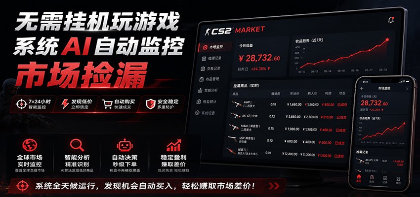 系统AI自动监控市场捡漏,不用玩游戏,只需要一部手机,支持任何形式数据验证插图 系统AI自动监控市场捡漏,不用玩游戏,只需要一部手机,支持任何形式数据验证插图