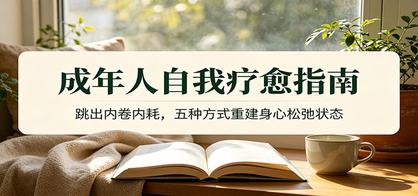 成年人自我疗愈指南：跳出内卷内耗，五种方式重建身心松弛状态插图