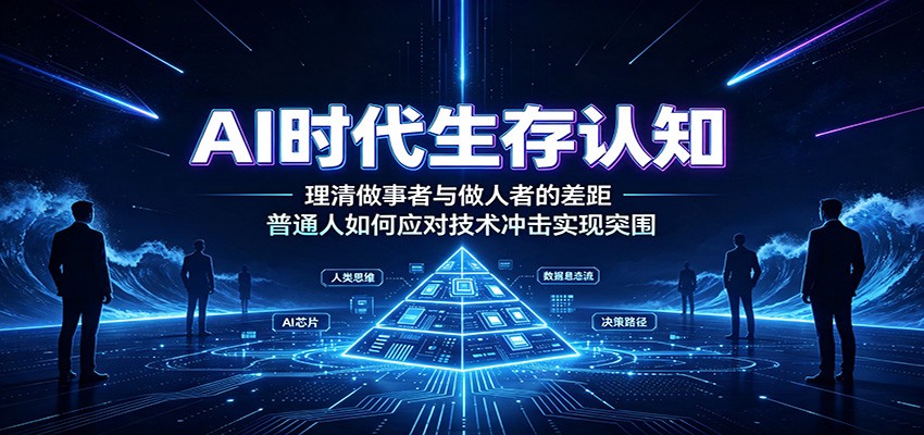 AI时代生存认知:理清做事者与做人者的差距,普通人如何应对技术冲击实现突围插图 AI时代生存认知:理清做事者与做人者的差距,普通人如何应对技术冲击实现突围插图