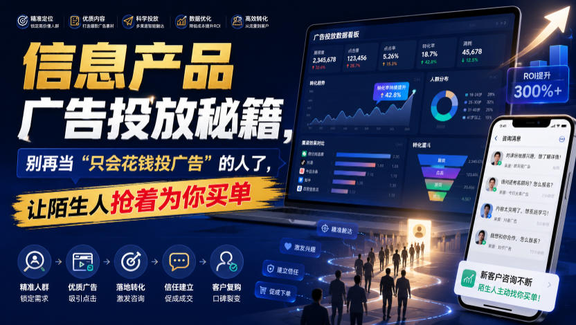 信息产品广告投放秘籍，别再当“只会花钱投广告”的人了，让陌生人抢着为你买单【原创双语字幕】插图