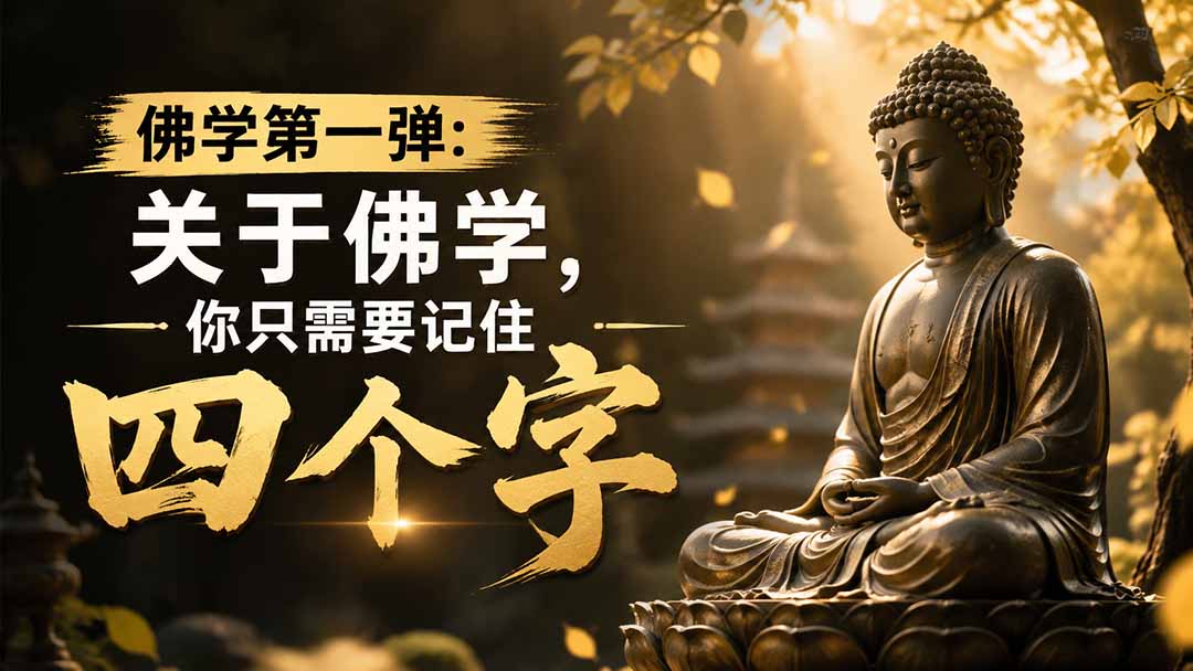 （19728期）付费文章：佛学第一弹:关于佛学，你只需要记住四个字插图