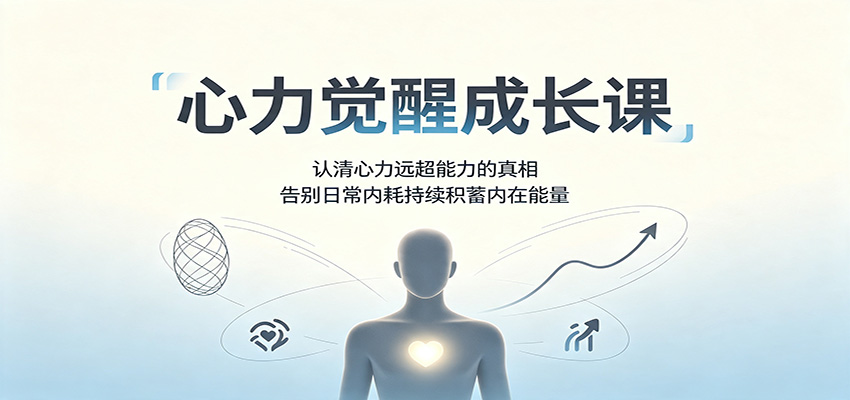 心力觉醒成长课:认清心力远超能力的真相,告别日常内耗持续积蓄内在能量插图 心力觉醒成长课:认清心力远超能力的真相,告别日常内耗持续积蓄内在能量插图