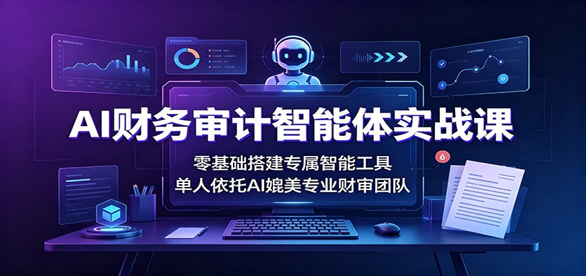 AI财务审计智能体实战课：零基础搭建专属智能工具，单人依托AI媲美专业财审团队插图