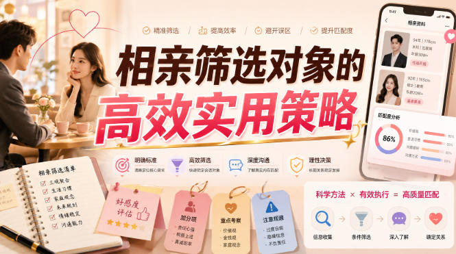 付费文章：相亲筛选对象的高效实用策略插图