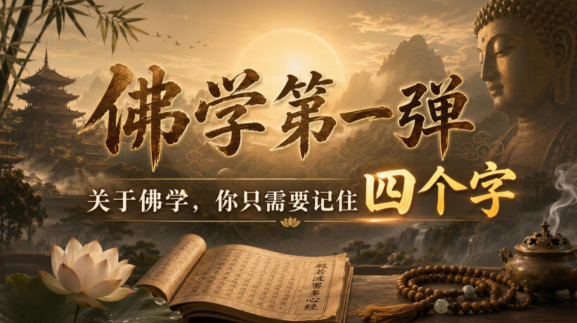 付费文章：佛学第一弹，关于佛学，你只需要记住四个字插图
