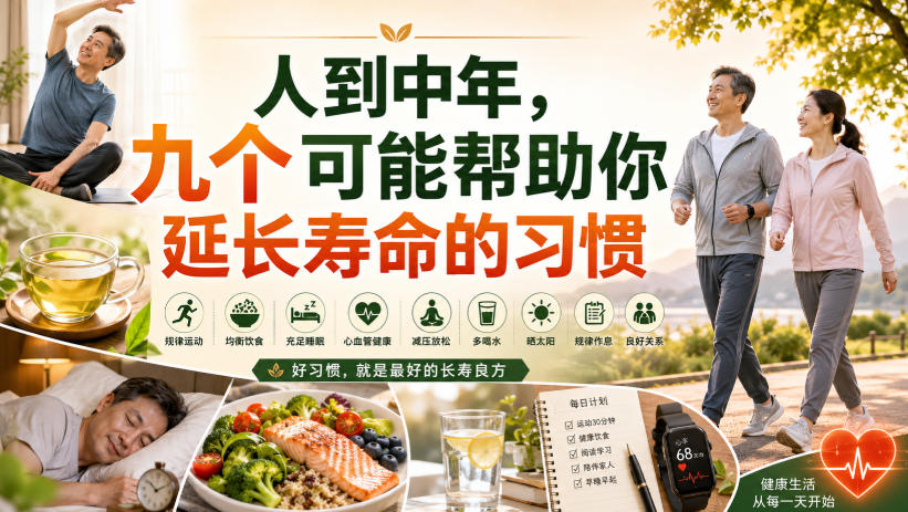 付费文章：人到中年，九个可能帮助你延长寿命的习惯插图